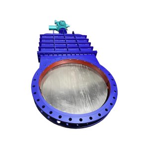 DN2000工業廢水處理電動刀閘閥排矸、排渣